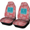 Coral & Teal Car Seat Covers