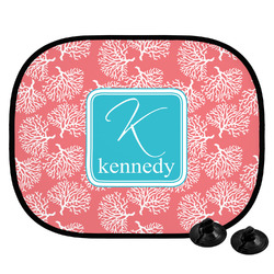 Coral & Teal Car Side Window Sun Shade (Personalized)
