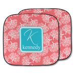 Coral & Teal Car Sun Shade - Two Piece (Personalized)