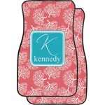 Coral & Teal Car Floor Mats (Personalized)