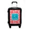 Coral & Teal Carry On Hard Shell Suitcase - Front