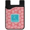 Coral & Teal Cell Phone Credit Card Holder