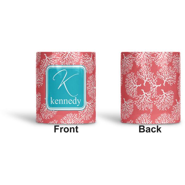 Coral & Teal Ceramic Pen Holder - Apvl