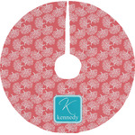 Coral & Teal Tree Skirt (Personalized)