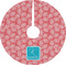 Coral & Teal Tree Skirt (Personalized)