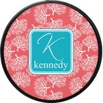 Coral & Teal Round Trailer Hitch Cover (Personalized)