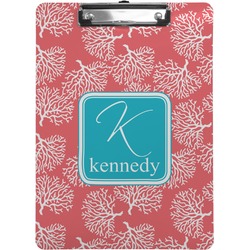 Coral & Teal Clipboard (Personalized)