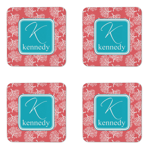 Coral & Teal Coaster Set - APPROVAL