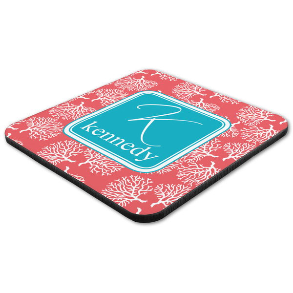 Coral & Teal Coaster Set - FLAT (one)