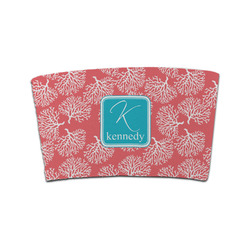 Coral & Teal Coffee Cup Sleeve (Personalized)
