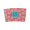 Coral & Teal Coffee Cup Sleeve - FRONT