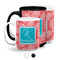 Coral & Teal Coffee Mugs Main