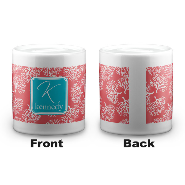 Coral & Teal Coin Bank - Apvl