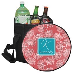 Coral & Teal Collapsible Cooler & Seat (Personalized)