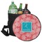 Coral & Teal Collapsible Personalized Cooler & Seat