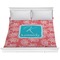 Coral & Teal Comforter - King (Personalized)