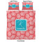 Coral & Teal Comforter Set - Queen - Approval