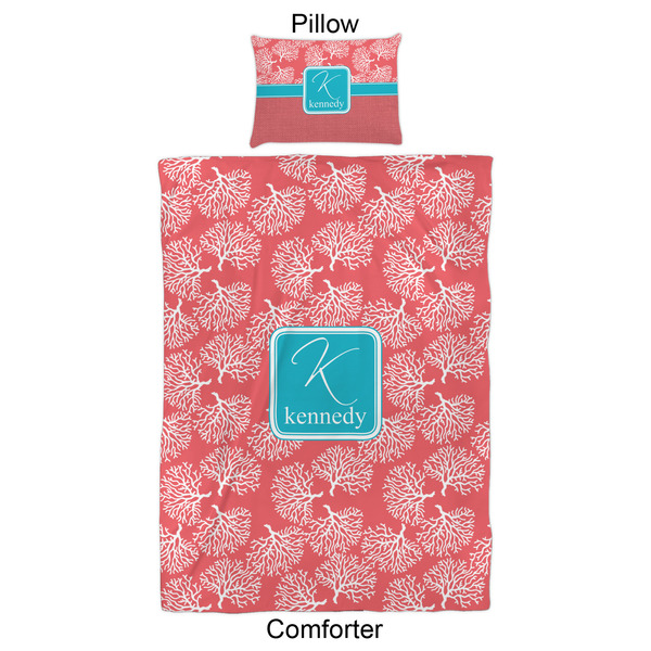 Coral & Teal Comforter Set - Twin XL - Approval