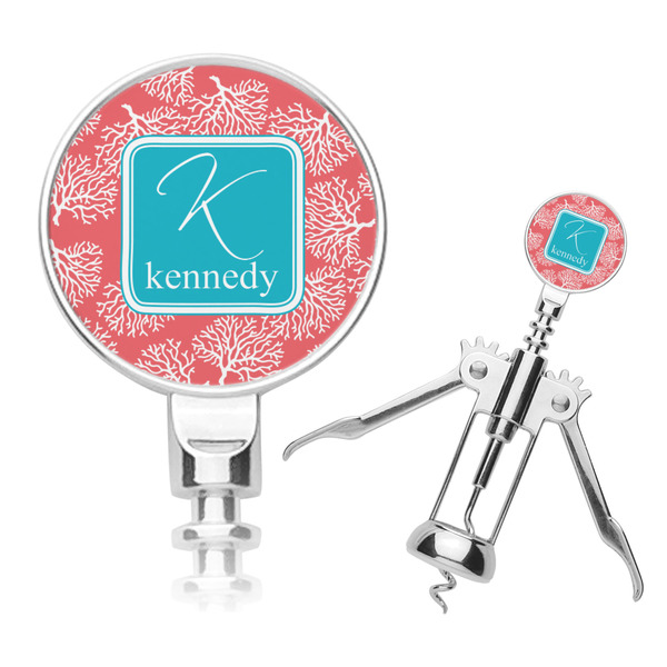 Custom Coral & Teal Corkscrew (Personalized)