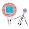 Coral & Teal Corkscrew (Personalized)