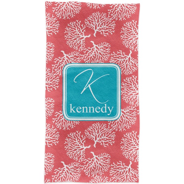 Coral & Teal Crib Comforter/Quilt - Apvl