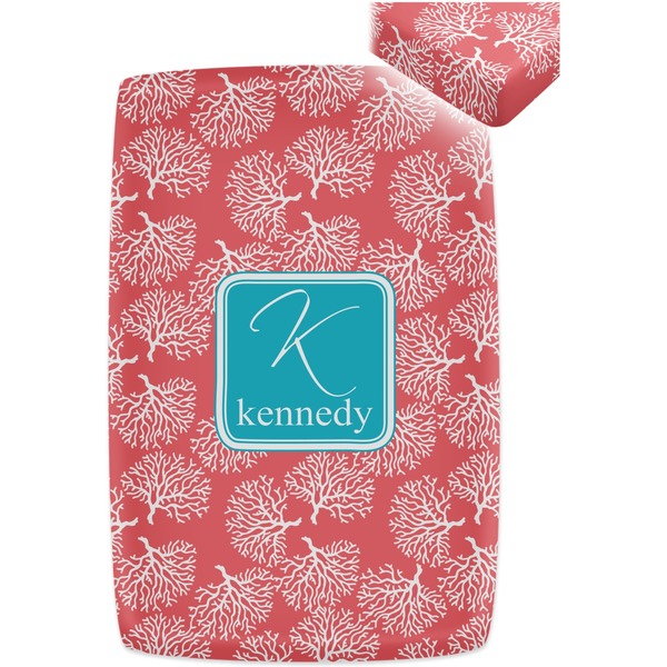 Coral & Teal Crib Fitted Sheet - Apvl