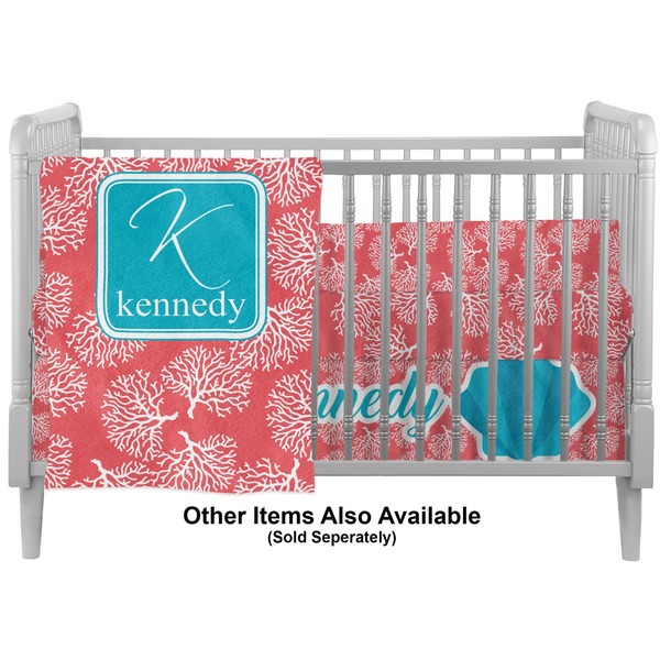 Coral & Teal Crib - Profile Sold Seperately