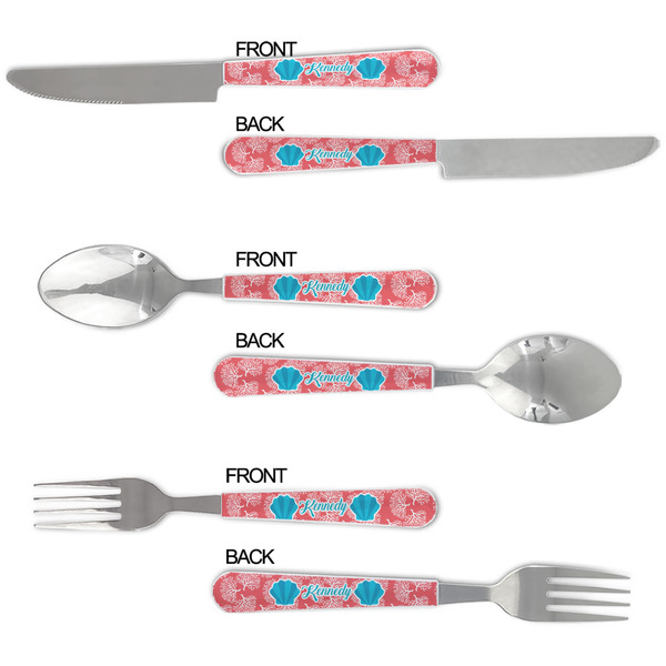 Coral & Teal Cutlery Set - APPROVAL