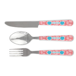 Coral & Teal Cutlery Set (Personalized)
