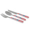 Coral & Teal Cutlery Set - MAIN