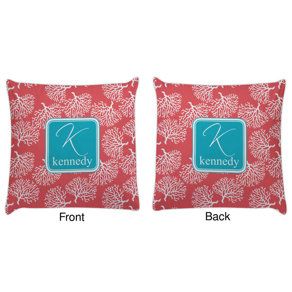 Coral & Teal Decorative Pillow Case - Approval