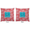 Coral & Teal Decorative Pillow Case - Approval