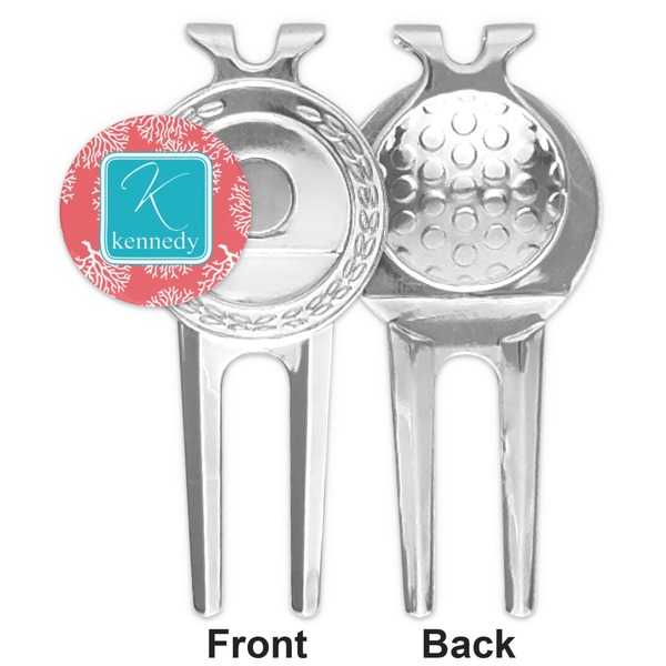 Coral & Teal Divot Tool - Second