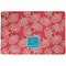 Coral & Teal Dog Food Mat - Small without bowls