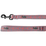 Coral & Teal Dog Leash - 6 ft (Personalized)