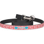 Coral & Teal Dog Leash (Personalized)