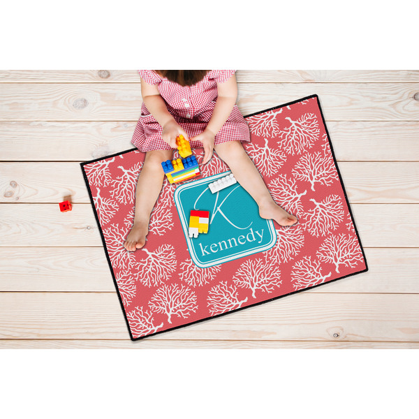 Coral & Teal Door Mats - LIFESTYLE kid