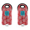 Coral & Teal Double Wine Tote - APPROVAL (new)