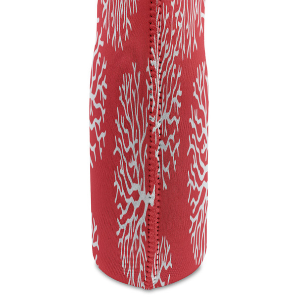 Coral & Teal Double Wine Tote - DETAIL 2 (new)