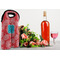 Coral & Teal Double Wine Tote - LIFESTYLE (new)