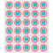 Coral & Teal Drink Topper - XSmall - Set of 30