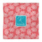 Coral & Teal Duvet Cover - Queen - Front