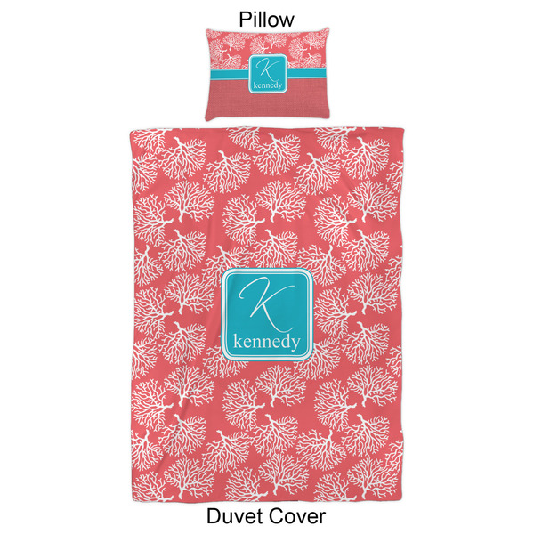 Coral & Teal Duvet Cover Set - Twin XL - Approval