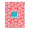 Coral & Teal Duvet Cover - Twin - Front