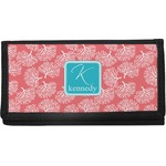 Coral & Teal Canvas Checkbook Cover (Personalized)