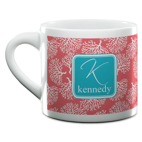 Coral & Teal Espresso Cup - 6oz (Double Shot) (MAIN)