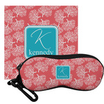 Coral & Teal Eyeglass Case & Cloth (Personalized)