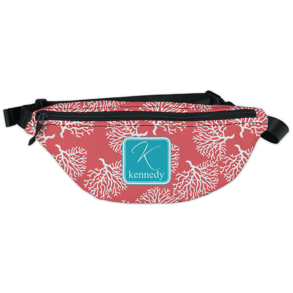 Custom Coral & Teal Fanny Pack - Classic Style (Personalized)