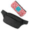 Coral & Teal Fanny Packs - FLAT (flap off)