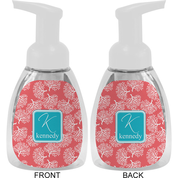 Coral & Teal Foam Soap Bottle Approval - White